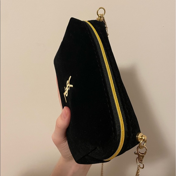 YSL velvet Cosmetic Bag / Crossbody Bag - Picture 5 of 10